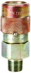 Value Collection - 3/8 NPTF Steel Hydraulic Hose Female Flush Face Coupler - Industrial Tool & Supply