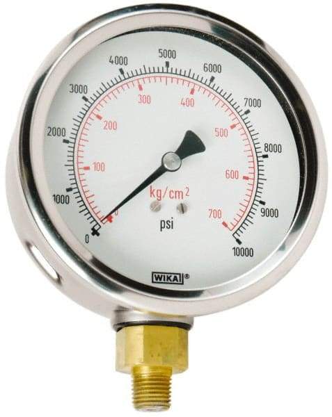 Value Collection - 0 to 10000 Scale Range Pressure Dry Gauge - 1.5 Percent of Scale Accuracy - Industrial Tool & Supply