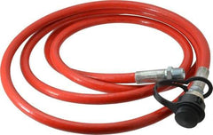 Value Collection - 1/4" Inside Diam x 3/8 NPT 10' Hydraulic Pump Hose - 10,000 psi, 59755199 Opposite End, Thermoplastic - Industrial Tool & Supply