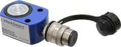 Value Collection - 10 Ton, 0.43" Stroke, 1.01 Cu In Oil Capacity, Portable Hydraulic Flat Body Cylinder - 2.36 Sq In Effective Area, 1.69" Lowered Ht., 2.12" Max Ht., 1.73" Cyl Bore Diam, 1.5" Plunger Rod Diam, 10,000 Max psi - Industrial Tool & Supply