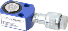 Value Collection - 5 Ton, 0.24" Stroke, 0.26 Cu In Oil Capacity, Portable Hydraulic Flat Body Cylinder - 1.1 Sq In Effective Area, 1.26" Lowered Ht., 1.5" Max Ht., 1.18" Cyl Bore Diam, 0.98" Plunger Rod Diam, 10,000 Max psi - Industrial Tool & Supply