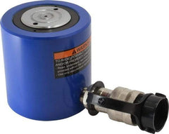 Value Collection - 20 Ton, 1.75" Stroke, 7.65 Cu In Oil Capacity, Portable Hydraulic Low Profile Cylinder - 4.37 Sq In Effective Area, 3.9" Lowered Ht., 5.65" Max Ht., 2.36" Cyl Bore Diam, 2" Plunger Rod Diam, 10,000 Max psi - Industrial Tool & Supply