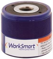 Value Collection - 12 Ton, 0.31" Stroke, 0.89 Cu In Oil Capacity, Portable Hydraulic Hollow Hole Cylinder - 2.91 Sq In Effective Area, 2.36" Lowered Ht., 2.67" Max Ht., 1.92" Cyl Bore Diam, 1.38" Plunger Rod Diam, 10,000 Max psi - Industrial Tool & Supply