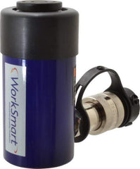 Value Collection - 10 Ton, 2.01" Stroke, 4.5 Cu In Oil Capacity, Portable Hydraulic Single Acting Cylinder - 2.24 Sq In Effective Area, 4.84" Lowered Ht., 6.85" Max Ht., 1.69" Cyl Bore Diam, 1.49" Plunger Rod Diam, 10,000 Max psi - Industrial Tool & Supply