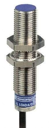 Telemecanique Sensors - NPN, 4mm Detection, Cylinder, Inductive Proximity Sensor - 3 Wires, IP68, IP69, 12 to 48 VDC, M12x1 Thread, 53mm Long - Industrial Tool & Supply