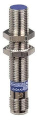 Telemecanique Sensors - NC, NC, 4mm Detection, Cylinder Shielded, Inductive Proximity Sensor - 2 Wires, IP67, IP69K, 24 to 240 VAC/VDC, M12x1 Thread, 61mm Long - Industrial Tool & Supply