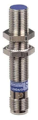 Telemecanique Sensors - PNP, 4mm Detection, Cylinder Shielded, Inductive Proximity Sensor - 3 Wires, IP67, IP69K, 12 to 48 VDC, M12x1 Thread, 2.44 Inch Long - Industrial Tool & Supply