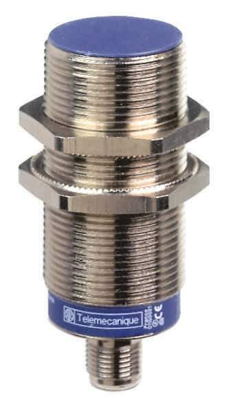 Telemecanique Sensors - NPN, NC, 15mm Detection, Cylinder Shielded, Inductive Proximity Sensor - 3 Wires, IP67, IP69K, 12 to 48 VDC, M30x1.5 Thread, 2.91 Inch Long - Industrial Tool & Supply