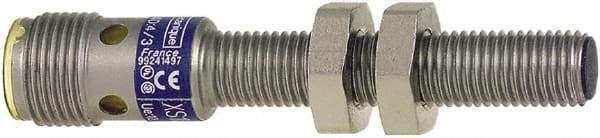 Telemecanique Sensors - PNP, NO/NC, 1.5mm Detection, Cylinder, Inductive Proximity Sensor - 4 Wires, IP67, 12 to 24 VDC, M8x1 Thread, 61mm Long - Industrial Tool & Supply