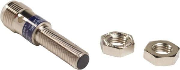 Telemecanique Sensors - PNP, 1.5mm Detection, Cylinder Shielded, Inductive Proximity Sensor - 3 Wires, IP67, 12 to 24 VDC, M12x1 Thread, 45mm Long x 0.39 Inch Wide - Industrial Tool & Supply