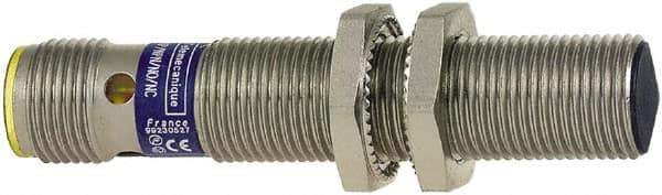 Telemecanique Sensors - NPN, 2mm Detection, Cylinder Shielded, Inductive Proximity Sensor - 3 Wires, IP67, IP69K, 12 to 24 VDC, M12x1 Thread, 50mm Long x 0.71 Inch Wide - Industrial Tool & Supply