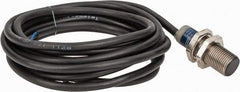 Telemecanique Sensors - NPN, NC, 2mm Detection, Cylinder Shielded, Inductive Proximity Sensor - 3 Wires, IP68, IP69K, 12 to 24 VDC, M12x1 Thread, 1.38 Inch Long x 0.47 Inch Wide - Industrial Tool & Supply