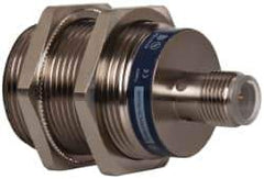 Telemecanique Sensors - PNP, NC, 10mm Detection, Cylinder Shielded, Inductive Proximity Sensor - 3 Wires, IP67, IP69K, 12 to 24 VDC, M30x1.5 Thread, 55mm Long x 1.18 Inch Wide - Industrial Tool & Supply