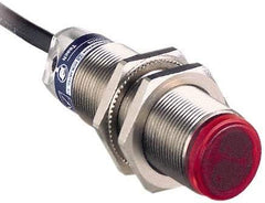Telemecanique Sensors - Cable Connector, 15m Nominal Distance, Shock and Vibration Resistant, Through Beam Photoelectric Sensor - 12 to 24 VDC, 500 Hz, Nickel Plated Brass, 1.81 Inch Long x 0.71 Inch Wide - Industrial Tool & Supply
