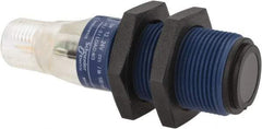 Telemecanique Sensors - 4 Pin M12 Connector, 15m Nominal Distance, Shock and Vibration Resistant, Through Beam Photoelectric Sensor - 12 to 24 VDC, 500 Hz, PBT, 2.36 Inch Long x 0.71 Inch Wide - Industrial Tool & Supply