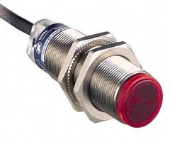 Telemecanique Sensors - Cable Connector, 1m Nominal Distance, Shock and Vibration Resistant, Diffused Photoelectric Sensor - 12 to 24 VDC, 500 Hz, Brass, 62mm Long x 18mm Wide x 7 Inch High - Industrial Tool & Supply
