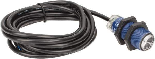 Telemecanique Sensors - Cable Connector, 0.1m Nominal Distance, Shock and Vibration Resistant, Diffused Photoelectric Sensor - 12 to 24 VDC, 500 Hz, PBT, 1.81 Inch Long x 0.71 Inch Wide - Industrial Tool & Supply