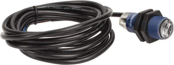 Telemecanique Sensors - Cable Connector, 0.1m Nominal Distance, Shock and Vibration Resistant, Diffused Photoelectric Sensor - 12 to 24 VDC, 500 Hz, PBT, 1.81 Inch Long x 0.71 Inch Wide - Industrial Tool & Supply