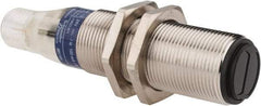 Telemecanique Sensors - 4 Pin M12 Connector, 0.6m Nominal Distance, Shock and Vibration Resistant, Diffused Photoelectric Sensor - 12 to 24 VDC, 500 Hz, Nickel Plated Brass, 2.99 Inch Long x 0.71 Inch Wide - Industrial Tool & Supply