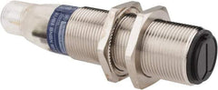 Telemecanique Sensors - 4 Pin M12 Connector, 0.6m Nominal Distance, Shock and Vibration Resistant, Diffused Photoelectric Sensor - 12 to 24 VDC, 500 Hz, Nickel Plated Brass, 2.99 Inch Long x 0.71 Inch Wide - Industrial Tool & Supply