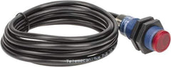Telemecanique Sensors - Cable Connector, 2m Nominal Distance, Shock and Vibration Resistant, Polarized Retroreflective Photoelectric Sensor - 12 to 24 VDC, 500 Hz, PBT, 1.89 Inch Long x 0.71 Inch Wide - Industrial Tool & Supply