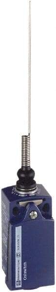 Telemecanique Sensors - DP, NC/NO, 240 VAC, Screw Terminal, Cat Whisker Actuator, General Purpose Limit Switch - Industrial Tool & Supply