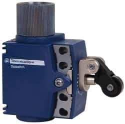 Telemecanique Sensors - SPDT, NC/NO, 240 VAC, 250 VDC, Screw Terminal, Roller Plunger Actuator, General Purpose Limit Switch - 1, 2, 4, 6, 12, 13 NEMA Rating, IP66, IP67 IPR Rating - Industrial Tool & Supply