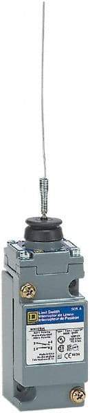 Square D - SPDT, NC/NO, Multiple VDC Levels, Screw Terminal, Cat Whisker Actuator, General Purpose Limit Switch - 1, 2, 4, 6, 12, 13, 6P NEMA Rating, IP66 IPR Rating - Industrial Tool & Supply