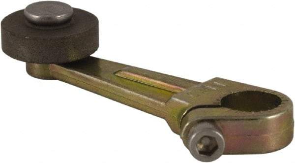 Square D - 2 Inch Long, 1/4 Inch Diameter, Cast Zinc Body, Limit Switch Operator - 1/4 Inch Face Width, Iron Roller, For Use with Limit Switches - Industrial Tool & Supply