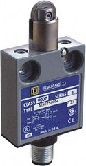 Square D - SPDT, NC/NO, 240 VAC, Prewired Terminal, Roller Plunger Actuator, General Purpose Limit Switch - 1, 2, 4, 6, 6P NEMA Rating, IP67 IPR Rating, 80 Ounce Operating Force - Industrial Tool & Supply