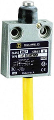 Square D - SPDT, NC/NO, 240 VAC, Prewired Terminal, Plunger Actuator, General Purpose Limit Switch - 1 NEMA Rating, IP20 IPR Rating, 18 Ounce Operating Force - Industrial Tool & Supply
