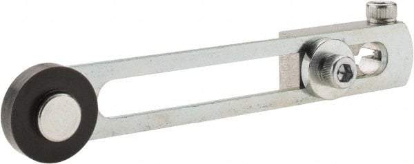 Square D - 1.38 to 3.38 Inch Long, 1/4 Inch Diameter, Cast Zinc Body, Limit Switch Adjustable Roller Lever - 1/4 Inch Face Width, Nylon Roller, For Use with Limit Switches - Industrial Tool & Supply