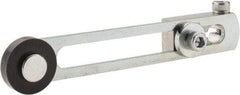 Square D - 1.38 to 3.38 Inch Long, 1/4 Inch Diameter, Cast Zinc Body, Limit Switch Adjustable Roller Lever - 1/4 Inch Face Width, Nylon Roller, For Use with Limit Switches - Industrial Tool & Supply