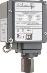 4, 13 and 4X NEMA Rated, SPDT-DB, 170 to 5,600 psig, Electromechanical Pressure and Level Switch Adjustable Pressure, 120 VAC, 125 VDC, 240 VAC, 250 VDC, 1/4 (Fluid Connection), 1/2 Inch (Conduit) Connector, Screw Terminal, For Use with Hydraulic Systems,