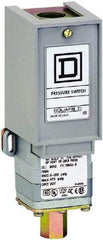 Square D - 1 NEMA Rated, SPDT, 1.5 to 75 psi, Electromechanical Pressure and Level Switch - Fixed Pressure, 120 VAC at 6 Amp, 125 VDC at 0.22 Amp, 240 VAC at 3 Amp, 250 VDC at 0.27 Amp, 1/4 Inch Connector, Screw Terminal, For Use with 9012G - Industrial Tool & Supply
