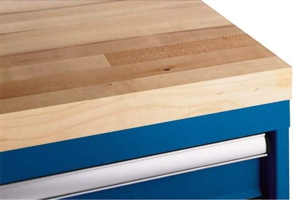 LISTA - Tool Box Wood Butcher Block Top - 28-1/4" Wide x 28-1/2" Deep x 1-3/4" High, Natural, For SC Modular Cabinets - Industrial Tool & Supply