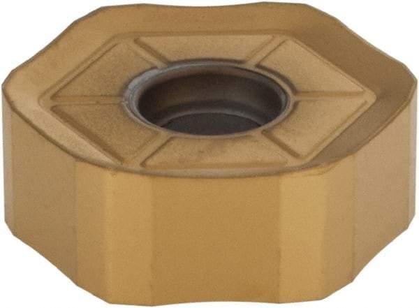 Kennametal - HNGJ535 HD Grade KC725M Carbide Milling Insert - TiN/TiCN/TiN Finish, 0.215" Thick, 5/8" Inscribed Circle, 1.2mm Corner Radius - Industrial Tool & Supply