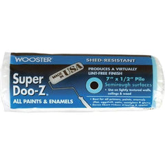 Wooster Brush - 1/2" Nap, 7" Wide Paint Roller Cover - Semi-Rough Texture, Woven - Industrial Tool & Supply