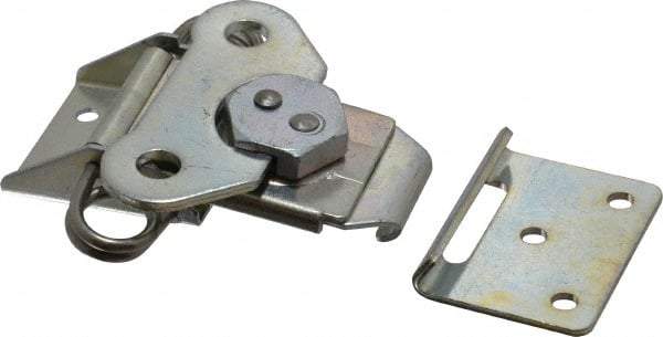 Value Collection - 4.68" Long x 3-1/4" Wide x 0.72" High, Standard Base Wing Turn Latch - Steel, with Zinc Finish - Industrial Tool & Supply