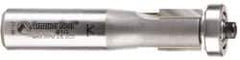 Amana Tool - 1/2" Cut Diam, 1/2" Length of Cut, 2 Flute Overhang Trim Edge Profile Router Bit - Carbide-Tipped, 1/2" Shank Diam, 2-5/8" OAL, Uncoated - Industrial Tool & Supply