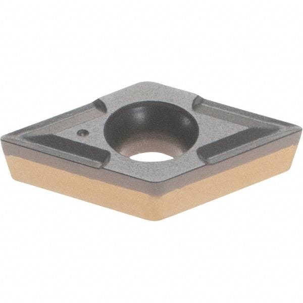 Iscar - DCMT2-0 Grade IC8250 Carbide Turning Insert - TiCN/Al2O3/TiN Finish, 55° Diamond, 1/4" Inscr Circle, 3/32" Thick, 0.0079" Corner Radius - Industrial Tool & Supply