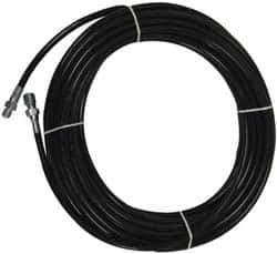 Value Collection - 1/8" ID x 0.3333" OD, 4,800 Working psi, Black Thermoplastic Polyurethane Sewer Hose - 100' Long, -40 to 160°F - Industrial Tool & Supply