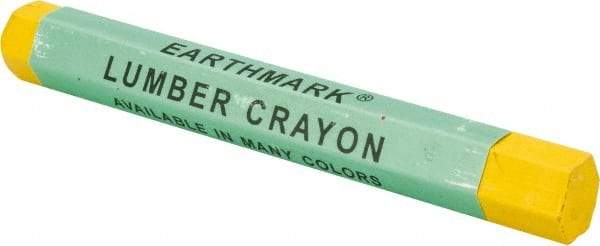 Value Collection - Clay Based Lumber Crayon - Yellow - Industrial Tool & Supply