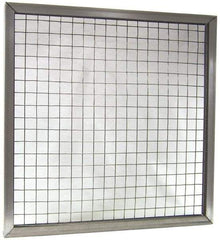 Made in USA - Galvanized Steel Wire Air Filter Frame - 24" Noml Height x 2" Noml Depth x 24" Noml Width, For Use with Filter Pads - Industrial Tool & Supply