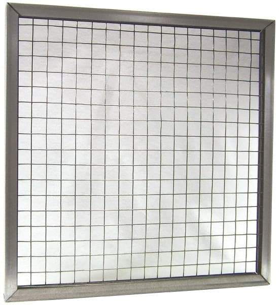 Made in USA - Galvanized Steel Wire Air Filter Frame - 20" Noml Height x 1" Noml Depth x 25" Noml Width, For Use with Filter Pads - Industrial Tool & Supply