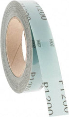 Made in USA - 1" x 50 Yd 1200 Grit Aluminum Oxide Shop Roll - Industrial Tool & Supply