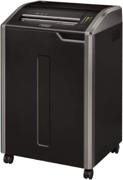 FELLOWES - 7/32" Strip, 38 Sheet Strip Cut Commercial Shredder - 20" Long x 25" Wide x 37-1/4" High, Level 2 Security, 35 Gal Wastebasket - Industrial Tool & Supply