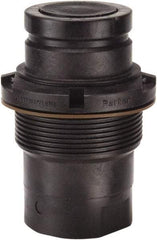 Parker - 1" Nominal Flow, 1 Thread, Nonspill Quick Disconnect Coupling - 60 Max psi, 40 to 140°F, Polypropylene Coupling, Fluorocarbon O-Ring - Industrial Tool & Supply