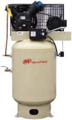 Ingersoll-Rand - 10 hp, 120 Gal Stationary Electric Vertical Air Compressor - Three Phase, 175 Max psi, 35 CFM, 230 Volt - Industrial Tool & Supply