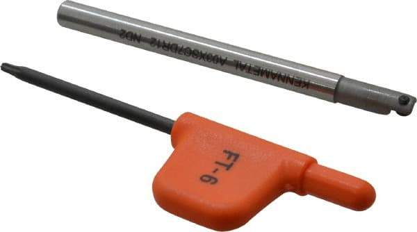 Kennametal - 0.18" Min Bore Diam, 2-1/2" OAL, 3/16" Shank Diam, CSBI Indexable Boring Bar - 1/2" Max Bore Depth, CDC Insert, Screw Holding Method - Industrial Tool & Supply